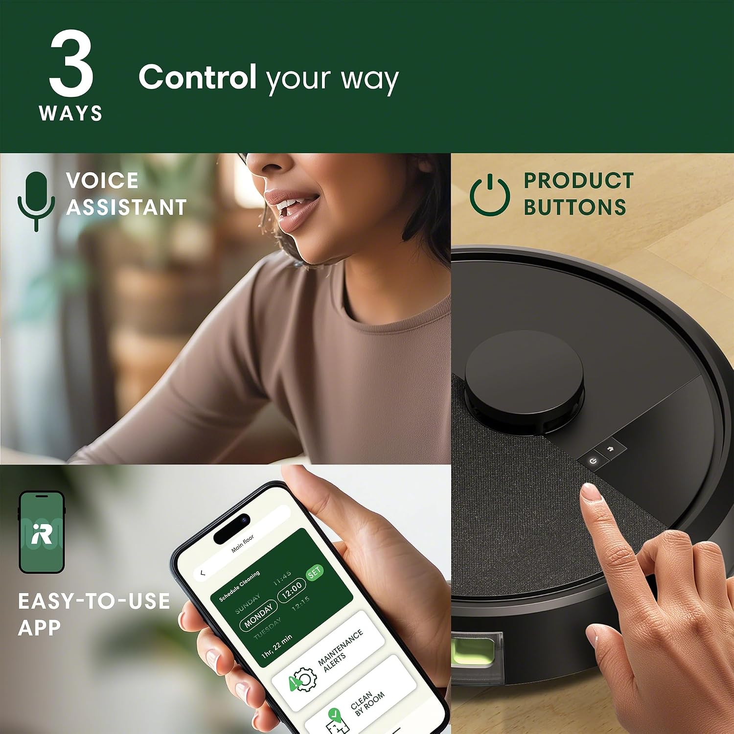iRobot Roomba 105 Vac Robot Vacuum with AutoEmpty Dock - Self-Empties for 75 Days, Easy to use, Intense Power-Lifting Suction, LiDAR Navigation, Multi-Surface Cleaning, Cleans in Neat Rows - Image 10