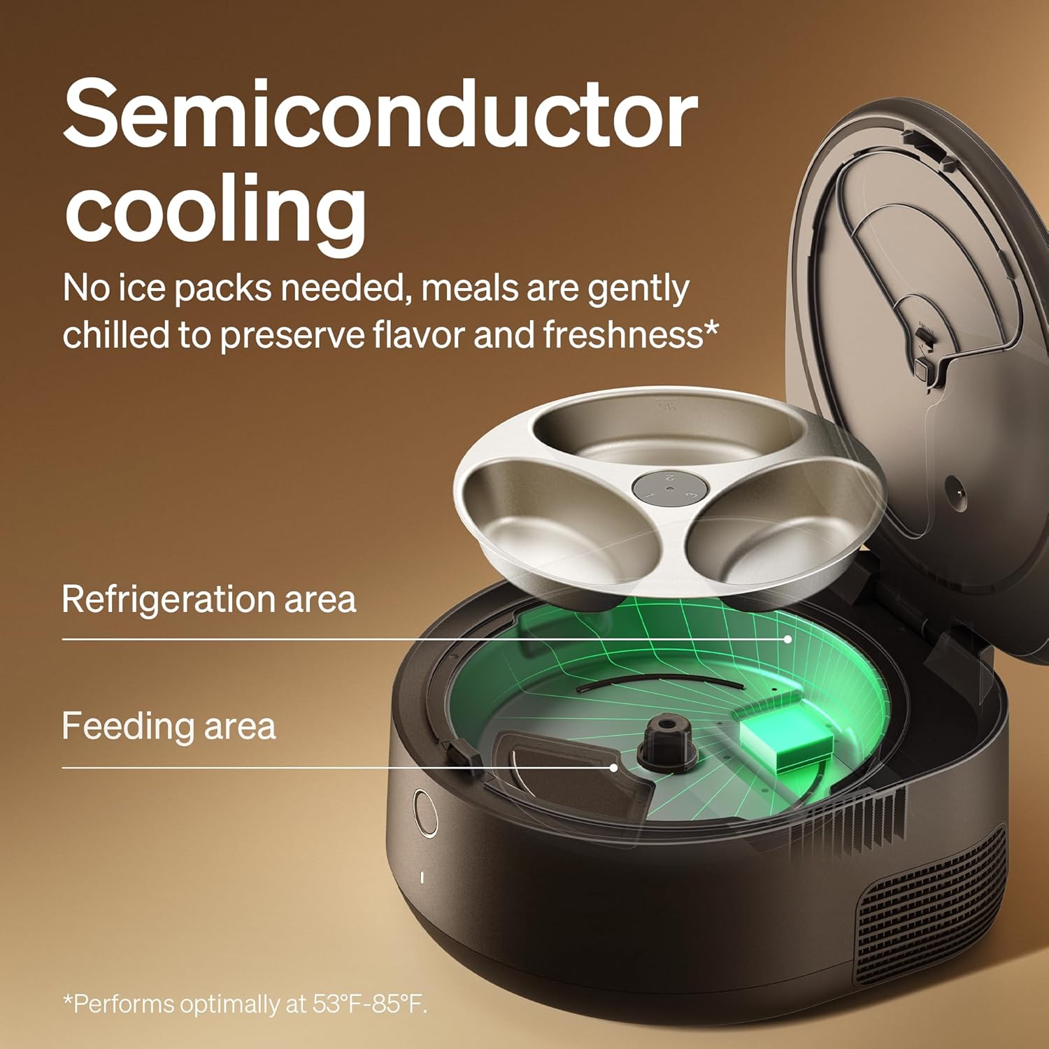PETLIBRO Automatic Wet Food Cat Feeder 2026 New Version with Semiconductor Cooling, Refrigerated 3 Fresh Meals in 3 Days, App-Controlled Pet Food Dispenser, Stainless Steel Bowl, Easy to Clean - Image 4