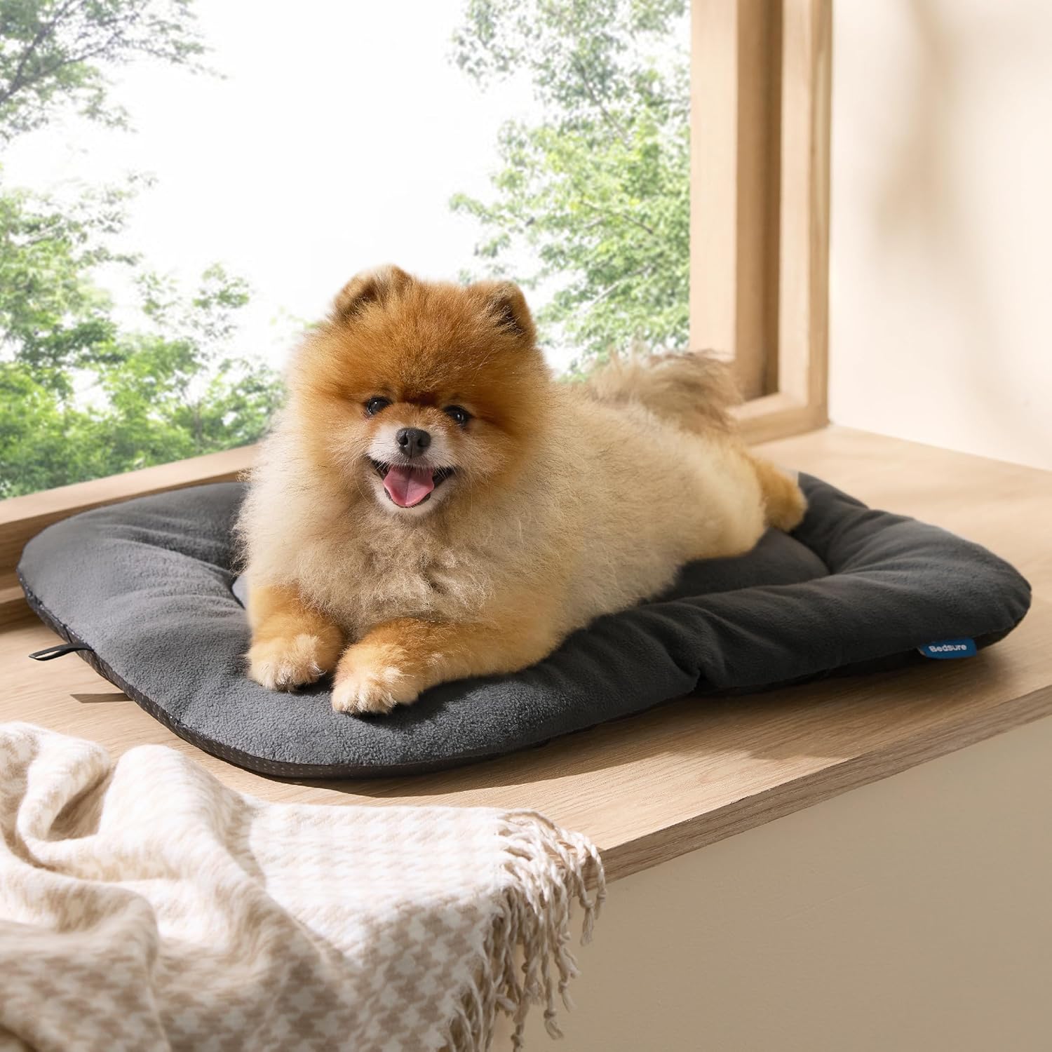 Bedsure Washable Dog Crate Pad for Small Dogs, Anti-Slip Puppy Kennel Dog Bed for Crate - Ultra Soft Fleece Flat Thin Pet Mat (Not Chew Proof), Grey 23"x17" - Image 8