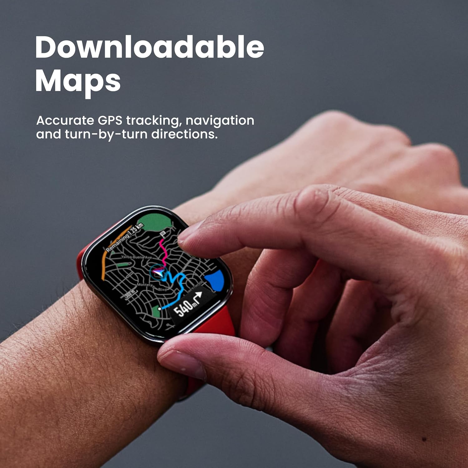 Amazfit Bip 6 Smart Watch 46mm, 14 Day Battery, 1.97" AMOLED Display, GPS & Free Maps, AI, Bluetooth Call & Text, Health, Fitness & Sleep Tracker, 140+ Workout Modes, 5 ATM Water-Resistance, Black - Image 3