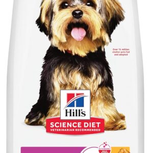 Hill’s Science Diet Adult 1-6 Small & Mini Dry Dog Food, Chicken & Brown Rice, 15.5 lb. Bag
