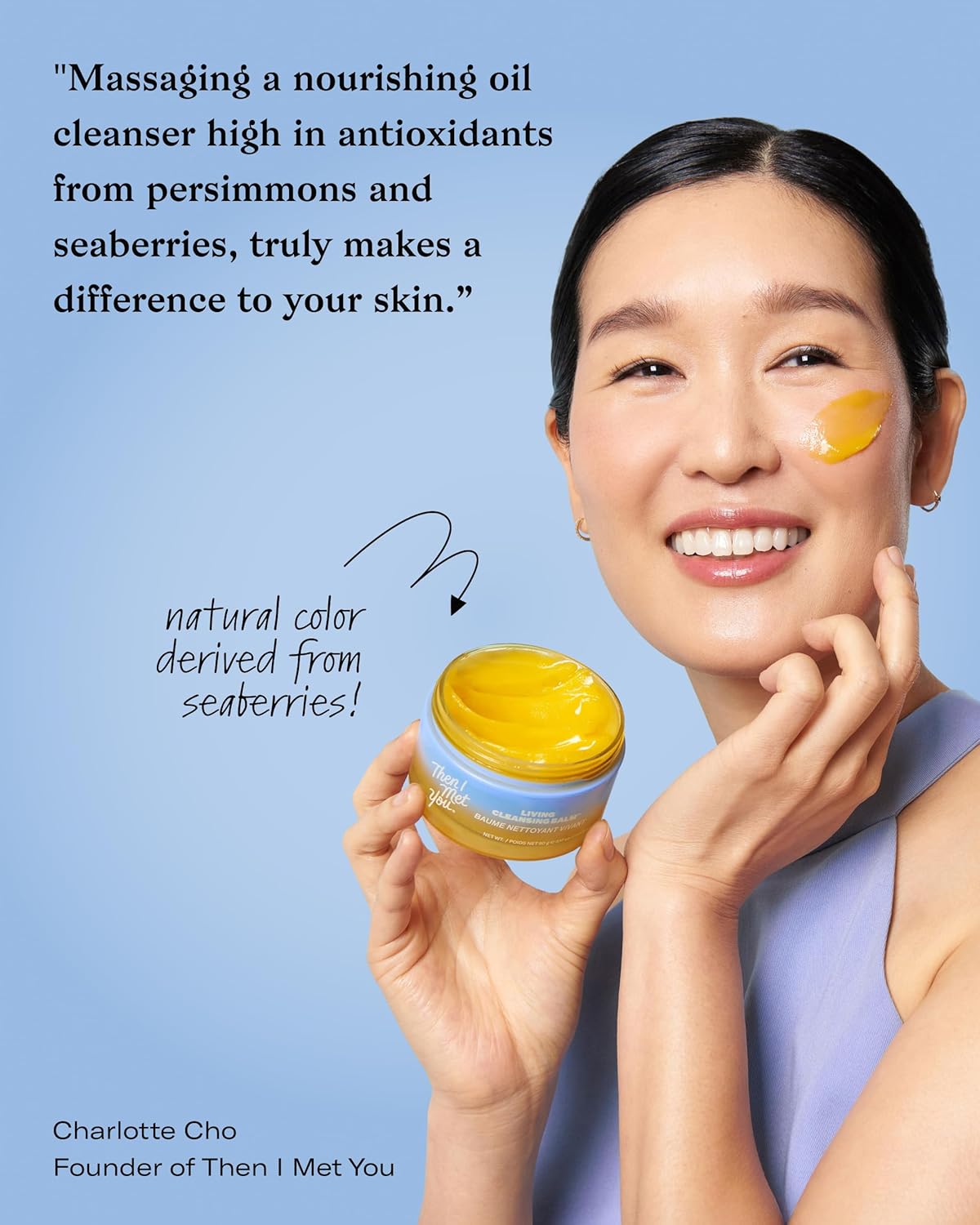 Then I Met You Living Cleansing Balm, Makeup Remover, Cleansing Oil, Face Cleanser, Melts Makeup & Sunscreen, Non-Stripping Zero Residue Oil Cleanser, First-Step Clean Vegan Korean Skincare - Image 5
