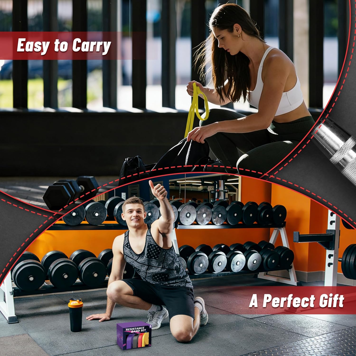 Resistance Bands for Working Out, 4-Level Pull Up Assistance Bands, Exercise Bands for Women & Men, Stretch Workout Bands for Full-Body Training, Fitness, Physical Therapy, Pull Up Bands at Home, Gym - Image 6