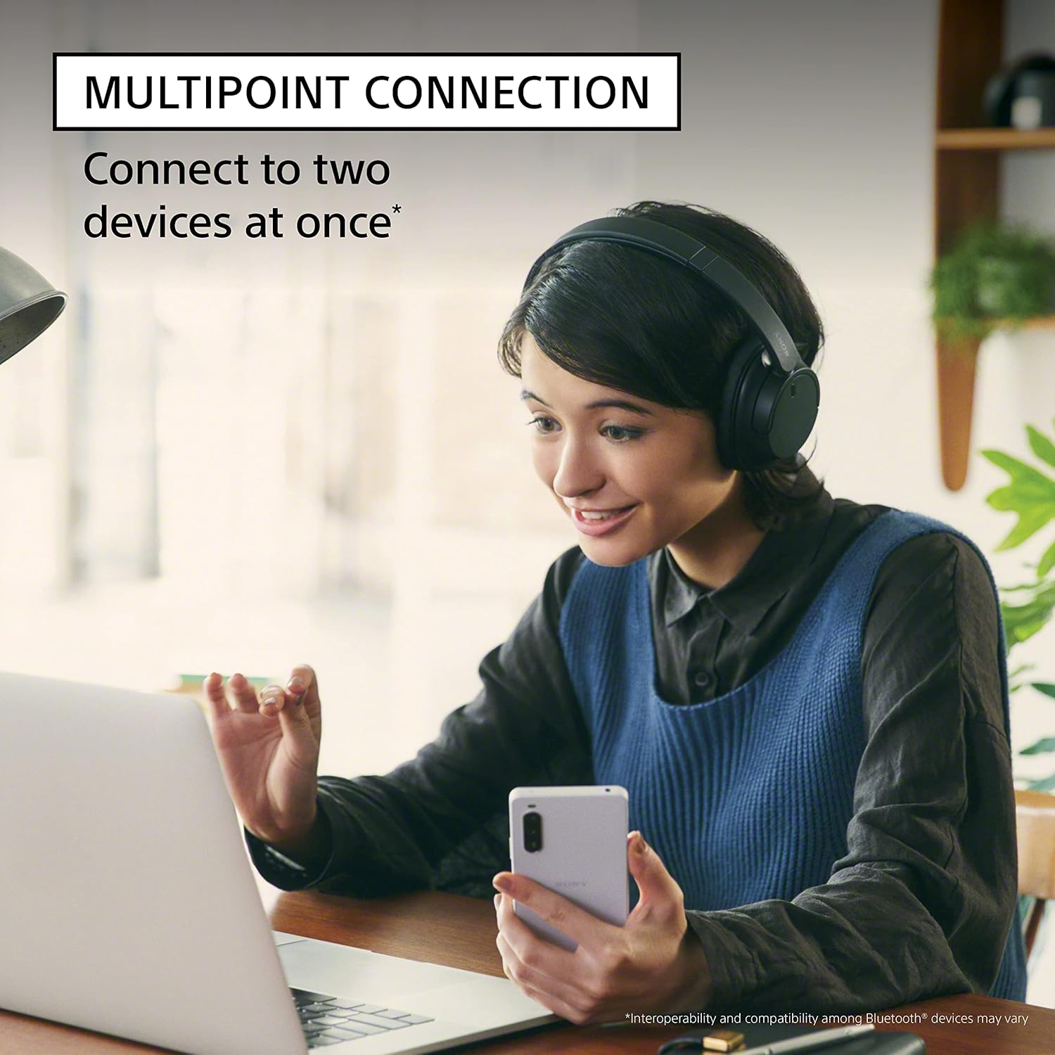 Sony WH-CH720N Noise Canceling Wireless Headphones Bluetooth Over The Ear Headset with Microphone and Alexa Built-in, Black New - Image 6