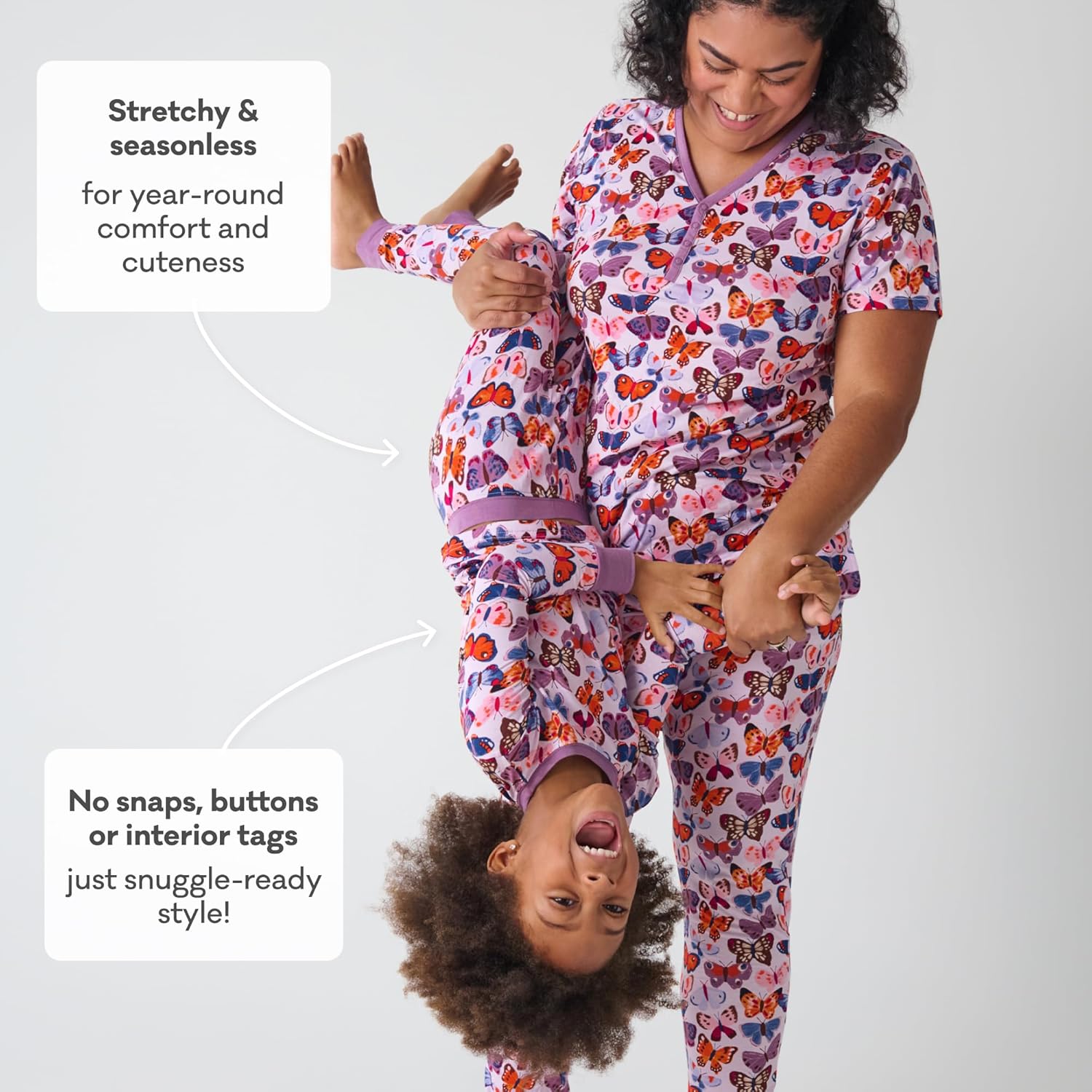 Little Sleepies Two-Piece Pajama Set for Boys & Girls, Soft Viscose from Bamboo Toddler Pajamas for Kids, Family Matching PJs - Image 7