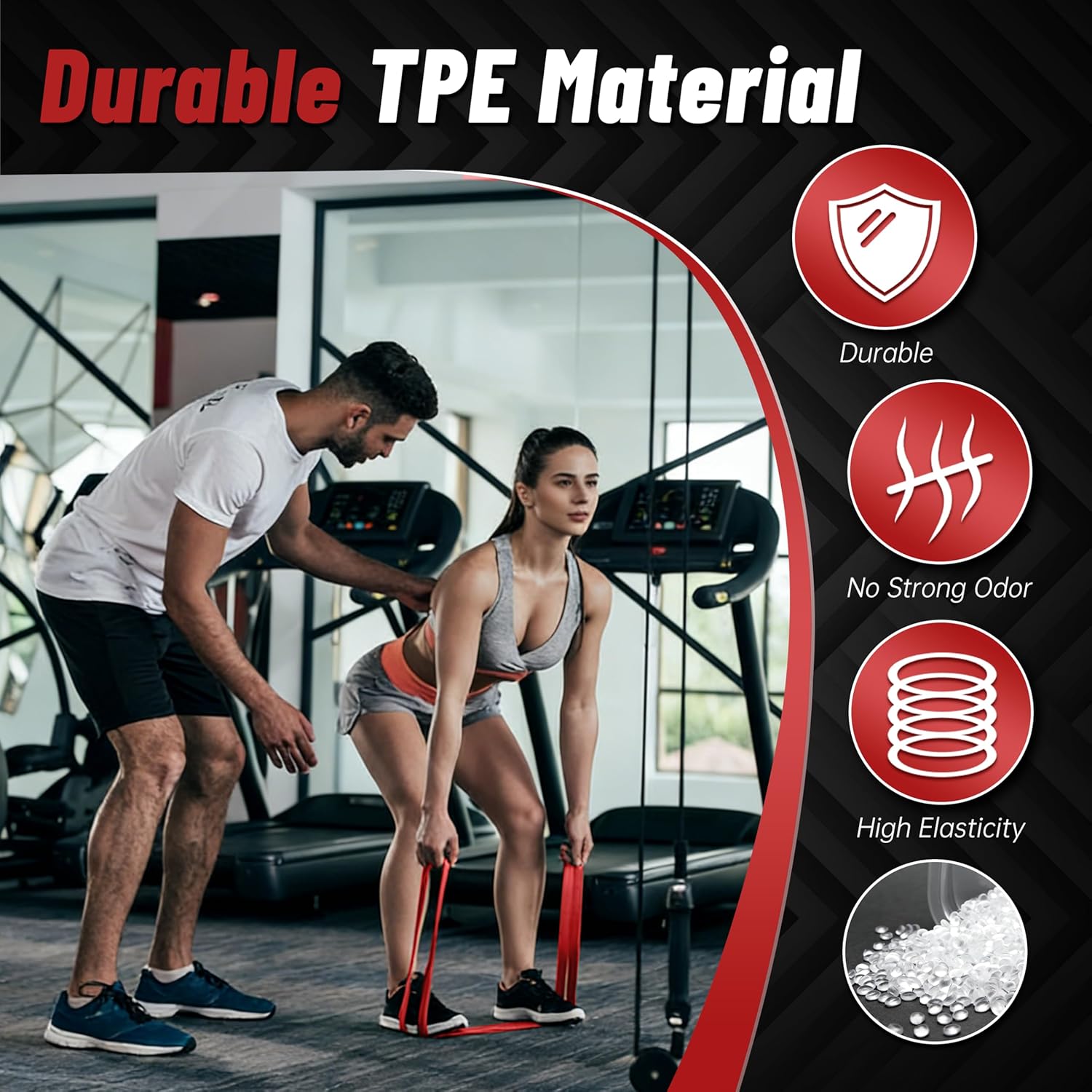 Resistance Bands for Working Out, 4-Level Pull Up Assistance Bands, Exercise Bands for Women & Men, Stretch Workout Bands for Full-Body Training, Fitness, Physical Therapy, Pull Up Bands at Home, Gym - Image 3