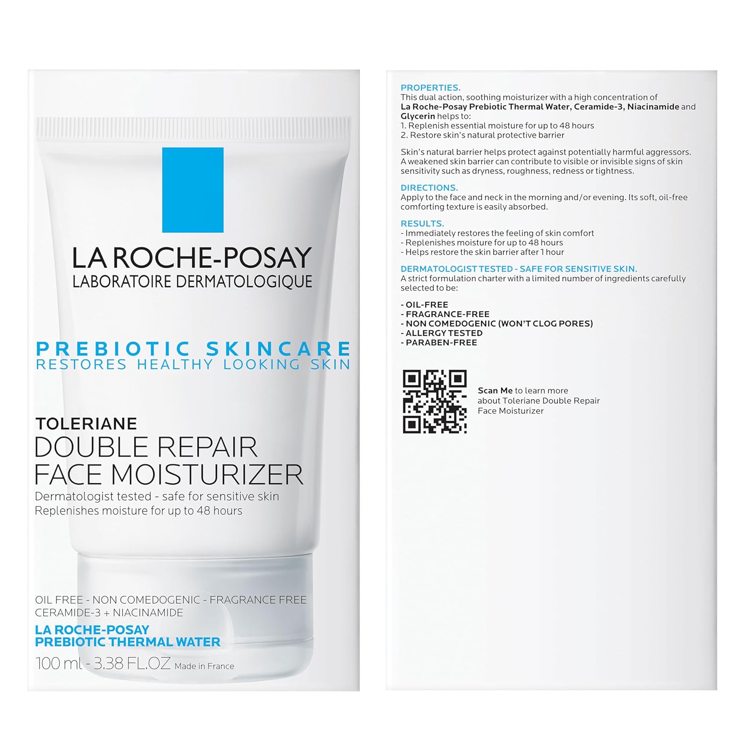 La Roche-Posay Toleriane Double Repair Face Moisturizer, Daily Moisturizer Face Cream with Ceramide and Niacinamide for All Skin Types, Oil Free, Fragrance Free - Image 9