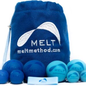 MELT Method Hand & Foot Therapy Ball Kit w/ Sensory FasciaPoint – Therapy Massage Ball Set and Massage Roller for Plantar Fasciitis, Trigger Point, & Myofascial Release – Hand & Foot Roller Massager