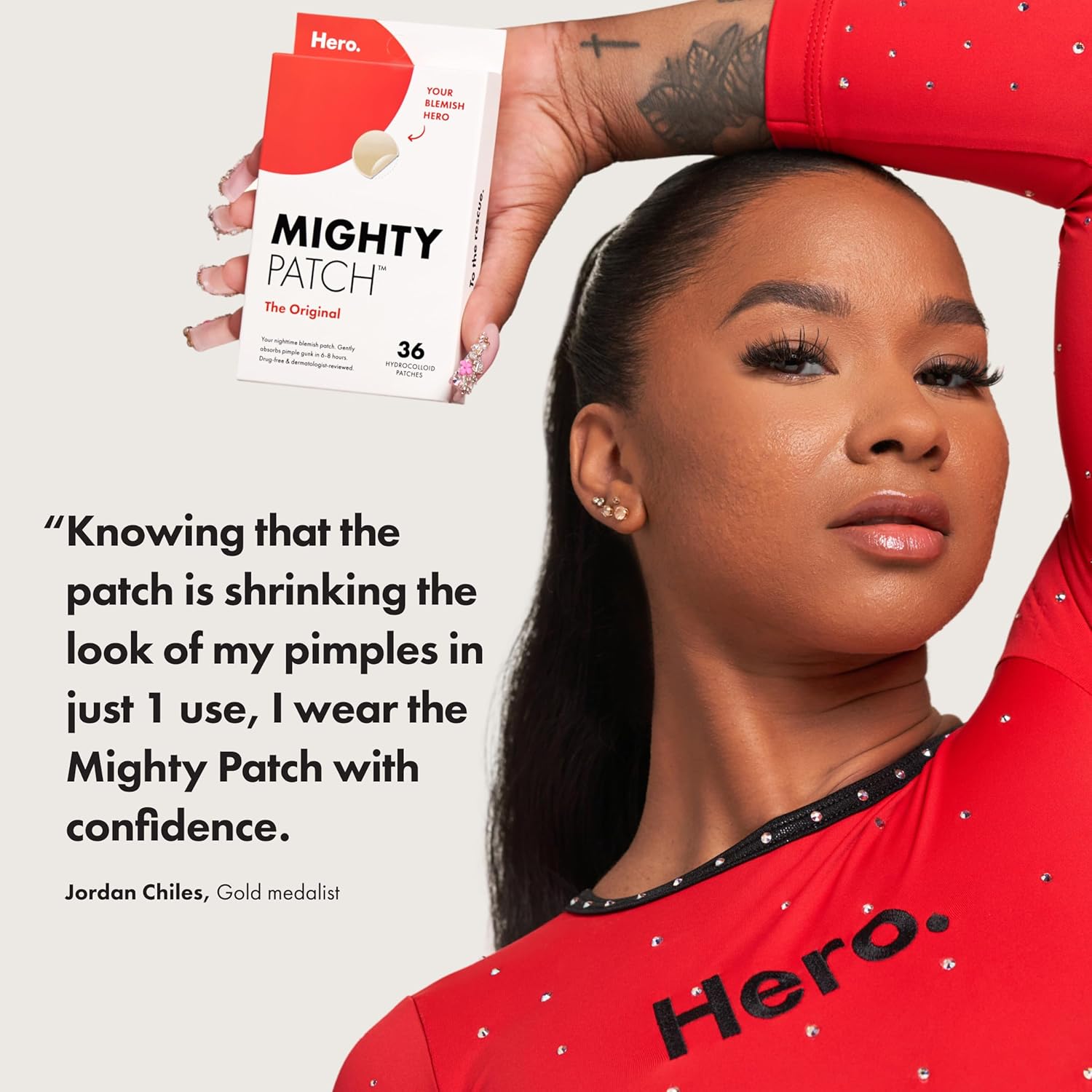 Mighty Patch Original Patch from Hero Cosmetics - #1 Hydrocolloid Acne Pimple Patches for Face, Shrinking Zits & Whiteheads in 1 Use, Nighttime Spot Pimple Stickers for Face, 36 Count - Image 4