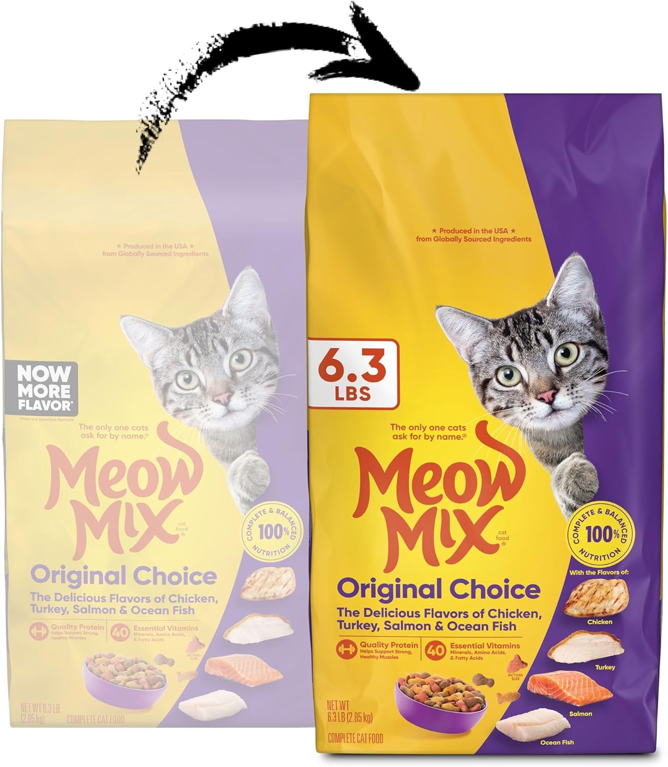 Meow Mix Original Choice Dry Cat Food, 6.3 Pound Bag - Image 2