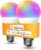 Refoss Smart WiFi Light Bulb E27 Supports HomeKit, Intelligent Alexa Lamp, Multicoloured Dimmable LED Light Bulb with Siri, Alexa, Google Assitant, 9 W, 2700 K – 6500 K, Warm White, Cool White, Pack of 2