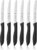 WMF Classic Line Breakfast Knife Set 6 Pieces, 23 cm, Serrated Bread Knife, Edge Bread Knife, Special Blade Steel, Plastic Handle, Black | Bread knife serrated edge, bread knife, special blade steel, plastic handle, black