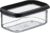 Mepal Transparent Storage Jars with Lids – Rectangular Food Container – Kitchen Organiser & Storage Box Made of Plastic – Storage Container Airtight & Stackable – 425 ml – Black