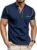 Men’s Henley Shirt Short Sleeve T-Shirt Casual Top Pullover Summer Lightweight Tee Shirts with Button