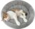 Enjoying Cat Cushion Round 30 x 30 cm, Warm Cat Sleeping Place for Small Dogs Cats Rabbits, Soft Cat Bed with Pillow, Cat Mat for Cage Transport Box, Non-Slip, Washable