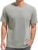 VEIISAR Men’s Heavy Weight Crew Neck 100% Cotton T-Shirt – 250g/m² Thick Distressed Washed T-Shirts for Men