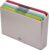 Joseph Joseph Folio Icon Colour Coded Non-Slip Chopping Board Set with Storage Box, Multi-Colour/Silver