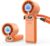 Portable Handheld Fan with Ice Cooler, 199 Speed Personal Fan,5500mAh Rechargeable,20H Cooling Time,20000 RPM Powerful Motor, Summer Essential for Travel/Outdoor/Office, Orange
