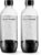 SodaStream 2 Bottles 1 Litre Dishwasher Safe Plastic, Transparent