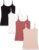 Amazon Essentials Women’s Slim-Fit Camisole for Layering and Everyday Wear, Pack of 4