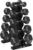 HANDBODE Hex Dumbbell Sets with Rack, 100-165 lb Rubber Encased Dumbbells for Strength Training, Exercise & Fitness, Home Gym Weight Set with Rack