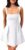 YMDUCH Women’s Sexy Sleeveless Square Neck Adjustable Straps Bow Tie A-line Mini Party Club Dress