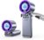 Portable Handheld Fan with Ice Cooler, 199 Speed Personal Fan,5500mAh Rechargeable,20H Cooling Time,20000 RPM Powerful Motor, Summer Essential for Travel/Outdoor/Office, Grey Purple