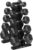 HANDBODE Hex Dumbbell Sets with Rack, 100-165 lb Rubber Encased Dumbbells for Strength Training, Exercise & Fitness, Home Gym Weight Set with Rack