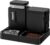 ZOMISIA Automatic Cat Feeder and Water Dispenser Set, 2 in 1 Gravity Cat Food Dispenser with 180 Degree Rotatable, Pet Self Feeding Large Capacity for Small Dogs Puppy Kitten, Black, 0.8 Gallon x 2