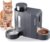 Gardner Pet Automatic Cat / Dog Feeder 2 Stainless Steel Bowls 3L x 2 | Non-electric, stainless steel bowl, without electricity, BPA-free, gravitation, 3 L x 2, grey