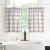 Elrene Home Fashions Farmhouse Living Grey & White Checked 2 Tier Bathroom or Kitchen Curtain Set 30″ x 36″