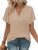 WIHOLL Womens Blouses Spring Tops Short Sleeve Shirts Dressy Casual Summer Vacation Fashion Clothing 2026