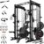 RitFit M1 Pro Smith Machine Package, All-in-One Power Cage with Weight Stack Set, Includes LAT Pulldown & Cable Crossover System for Home Gym