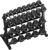 HANDBODE Hex Dumbbell Set with Rack, 480-690 lb, Non-Slip Rubber Grip Handles, Rubber Coated Fixed Weights, Heavy Duty Storage Stand, Hexagon Shape, Multiple Weight Options for Home Gym Strength Training