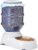 Amazon Basics Gravity Pet Food Feeder for Dogs and Cats, Easy to Clean, Easy to Fill, Removable Lid, 6-Pound Capacity, Small, Gray