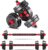 BCBIG Adjustable Dumbbell Sets, 20/30/40/60/80 lbs Free Weights Dumbbells Set of 2 Convertible To Barbell A Pair of Lightweight for Home Gym, Women and Men Equipment