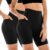 Leafigure 2 Pack Womens Biker Shorts with Pockets, High Waisted Tummy Control Yoga Shorts for Women Running Gym and Workout