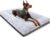POCBLUE Deluxe Dog Bed for Large Dogs Washable 36 Inch Comfortable Fluffy Non-Slip for Dogs up to 70 lbs 36 x 23 Inch Grey