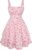 Scarlet Darkness Women Floral Corset Dress Ruffle Mini Dress Summer Dress
