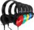 Kids Headphones Bulk 5 Pack, Student On Ear Color Varieties, Comfy Swivel Earphones for Classroom, Library, School, Airplane, for Online Learning and Travel, Noise Stereo Sound 3.5mm Jack (Colorful)