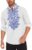COOFANDY Men’s Henley Shirt Vyshyvanka Long Sleeve African Print Shirts Casual Zip Up Cotton Linen Beach Hippie Shirt