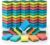 IDEA Home Ms. Kitchen Kitchen Sponges 7.5 x 5 x 2.5 cm Dense Medium Sponges Scouring Pad Durable for Dishes, Pans and Pots Set of 60