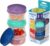 Sistema Snack Pots, Mini Bites TO GO Food Storage Containers, 130 ml, Stackable Snack Boxes with Lids, BPA Free, Pack of 3
