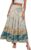 CFLONGE Summer Maxi Skirts for Women 2026 Fashion Boho Long Skirt Trendy Floral High Waist A Line Beach Skirt Vacation Outfit
