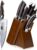 HOSHANHO Professional Knife Set with Wooden Block, Sharp Stainless Steel Kitchen Knife Set, Chef’s Knife Set for Kitchen, 8-Piece Set | Sharp Stainless Steel Kitchen Knife Set Chef’s Knife Set for Kitchen