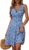 OURIN Women’s Summer Dresses Deep V Neck Sleeveless Floral Summer Dress with Pockets Flowy Summer Dresses for Women 2025