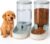 Edipets, Automatic Cat Dog Feeder 2 Units 3.8L Pet Food and Water Dispenser (Grey)