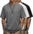 Ficerd 3 Pack Men’s Big and Tall T-Shirt, Short Sleeve Pocket Basic Tee Crew Neck Lightweight Tops Solid Loose Fit Shirts