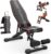 YOLEO Adjustable Weight Bench for Home Gym, ASTM-Certified 827LBS, 98% Pre-Assembled, Foldable Gym Bench with 84 Positions Incline Decline Flat, Wider Seat